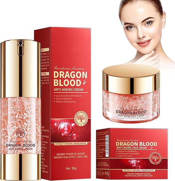 Natural Anti-Wrinkle Cream + Face Cream, With Dragon'S Blood Extract, Anti-Aging Moisturiser, Day&Night Cream, To Hydrate And Tighten Skin To Reduce Fine Lines