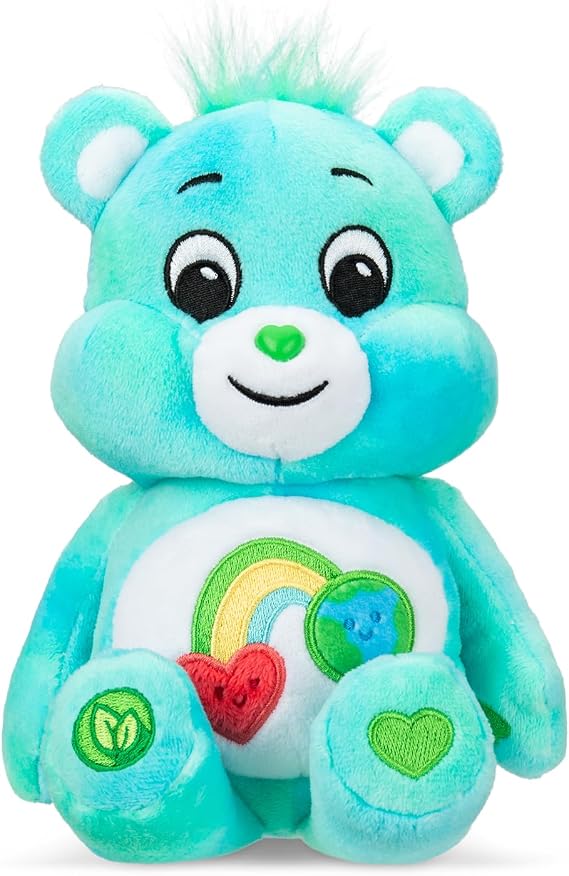 Care Bears Basic Bean - I Care Bear - 9" Plush, ECO Friendly, Soft Huggable Material!