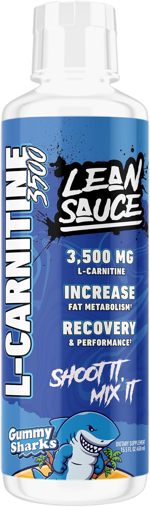 Lean Sauce Liquid L-Carnitine 3500 - Pre Workout Formula, Stimulant Free for Optimal Absorption, Energy & Muscle Support - 15% More (3500 vs 3000)