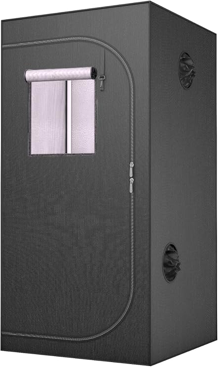 Grow Tent 1.2 x 1.2 x 2.0 Grow Box Indoor Portable Plant Growing Hydroponics Silver Mylar 120 x 120 x 200 cm
