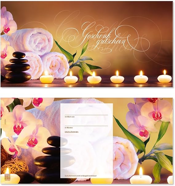 Gift Voucher Pack of 100 Gift Vouchers for Cosmetics Wellness Massage Physiotherapy MA9264