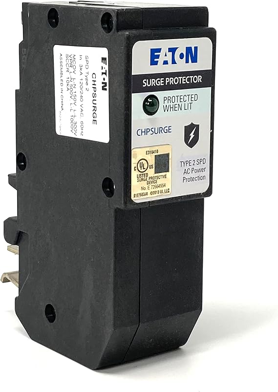 Eaton CHPSURGE Plug On Neutral Surge Protective Device 2 Pole 120/240V Type 2