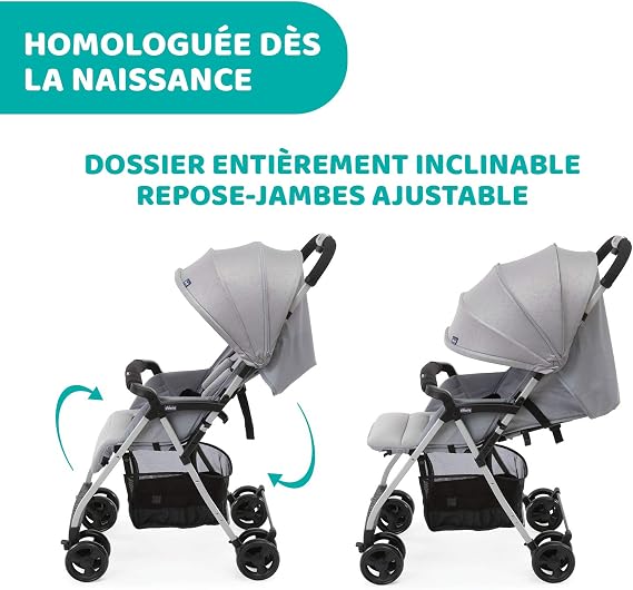 Chicco Ohlala 3 Stroller Stroller (Grey Mist)