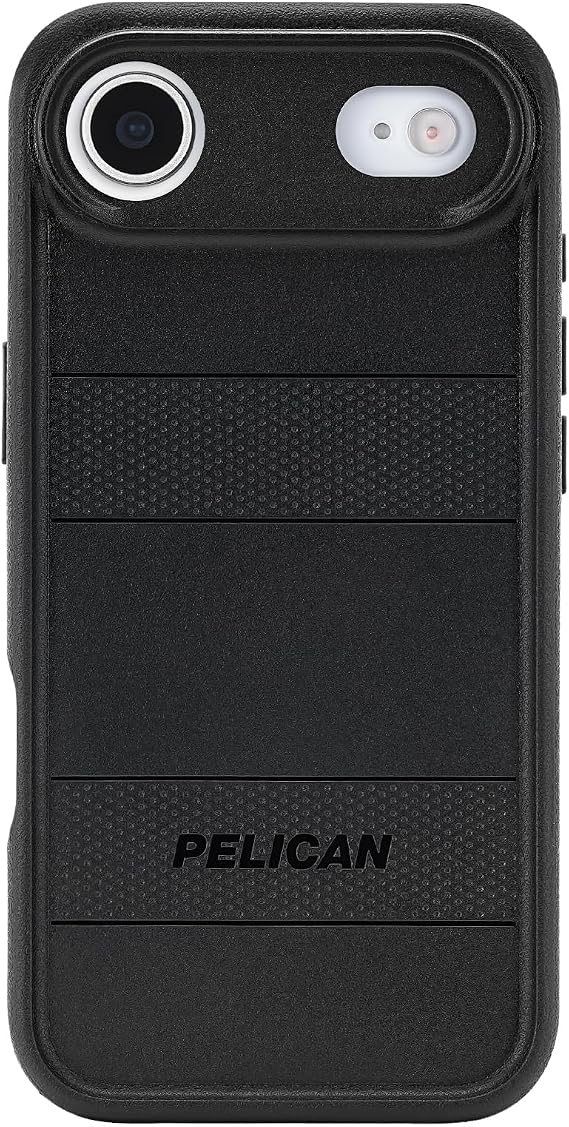Pelican Protector iPhone Air Case - Rugged MagSafe Phone Case - Black | Magnetic Phone Case w/16ft Military-Grade Drop Protection - Anti-Scratch, Heavy Duty Phone Cover for iPhone Air