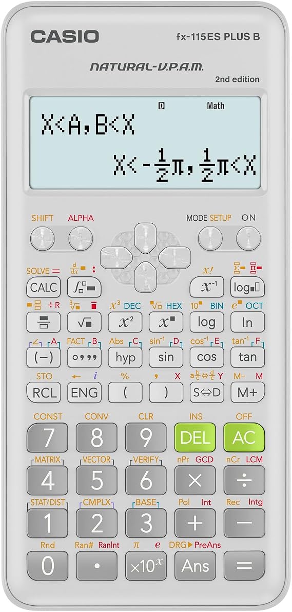Casio FX-115ESPLSB-WA-IT Scientific Calculator | Advanced scientific calculator suited for engineering, science and statistics coursework