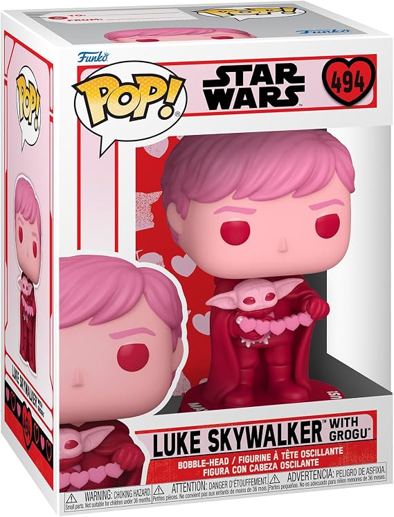Funko Pop! Star Wars: Valentines - Luke Skywalker & Grogu