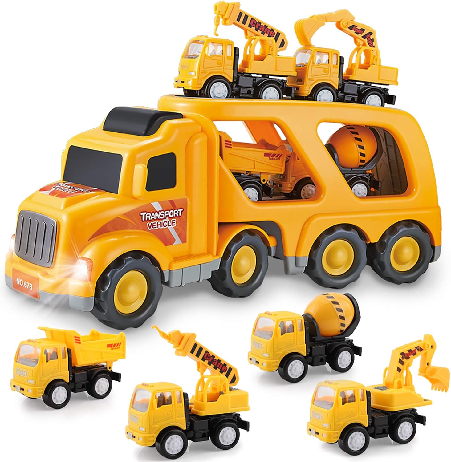 Construction Truck Toys for 3 4 5 6 Years Old Toddlers