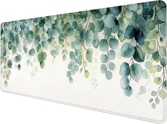 Mouse Pad Large 1200x600x3mm Gaming Mouse Pad White Mouse Pad Extra Large Gaming Mouse Pad Thick Non-Slip Mouse Pad Green Oversized Large Large Keyboard Pad Rubber Bottom Desktop Protector for Office