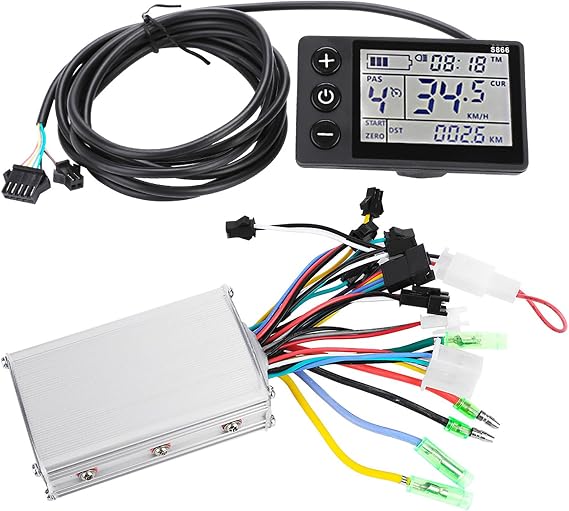 Brushless Motor Controller, LCD Display Panel Electric Scooter Controller Kit,Electric Scooter Brushless Controller Kit for Electric Scooter