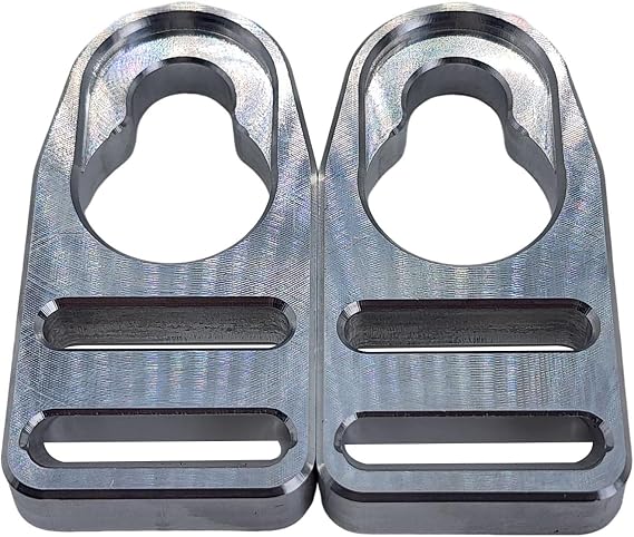 pistro 2 Aluminum Kayak Seat Clips for Emotion Easy Install Replacement Buckle Clips 2.44 Inch Universal Repair Hooks