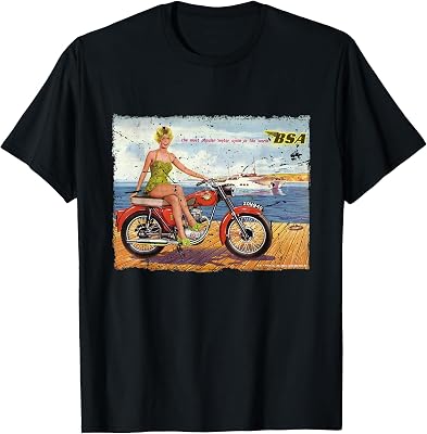 BSA C15 Star 1962 Motorcycle Dockside Ad T-Shirt