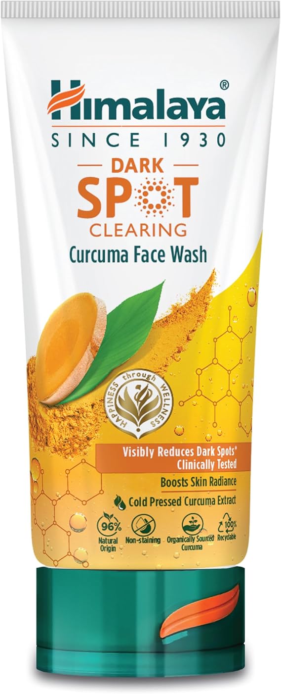 Himalaya Dark Spot Clearing Curcuma Face Wash, Boosts Skin Radiance and Visibly Reduced Dark Spots 150ml