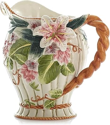 Sculpture Vase Vase Ceramic Home Decoration Decorative Water Culture Lily Flower Bottle Garden 22cm13cm11.5cm Crafts