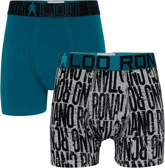 CR7 Boy's 2-Pack Cotton Blend Trunks