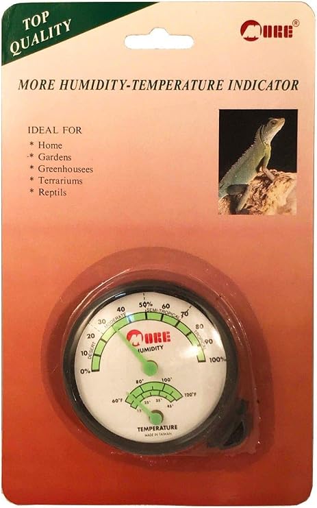 Omer Humidity-Temperature Indicator Thermometer Hygrometer Gauge Fahrenheit & Celsius