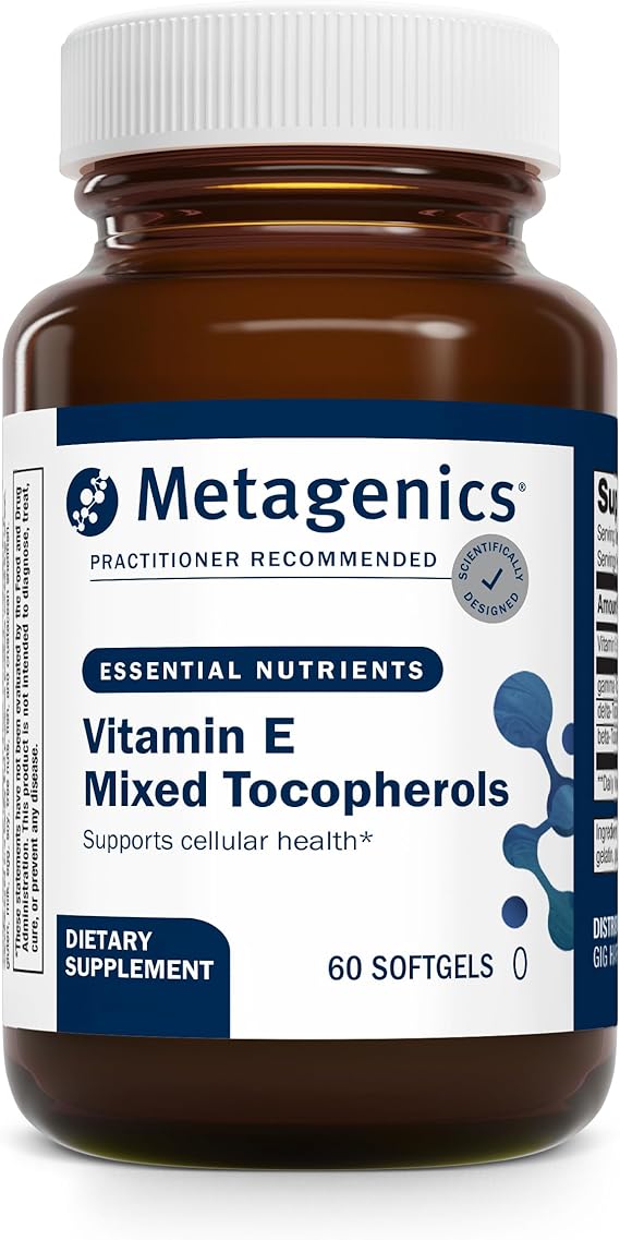 Metagenics Vitamin E Mixed Tocopherols, 60 Softgels