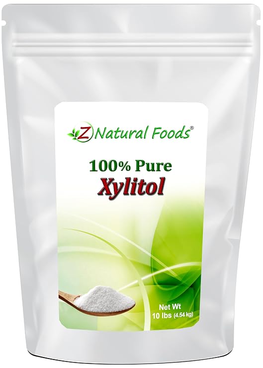 Z Natural Foods Xylitol Sweetener- Low Calorie Keto Sugar Substitute, 10 lb