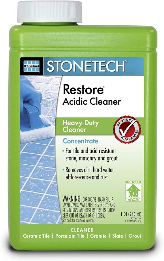 StoneTech Restore Acidic Cleaner, Concentrated, 1 Quart (946ML) Bottle