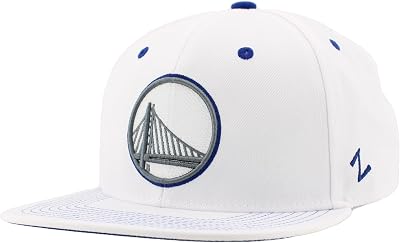 ZHATS NBA Unisex-Adult NBA Officially Licensed Adjustable Snapback Hat Flat Bill Z11 Pop White