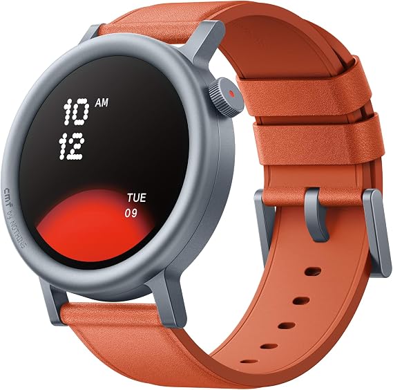 CMF by Nothing Watch Pro 2 スマートウォッチ 2024年グッドデザイン賞 11日間バッテリー 1.32インチAMOLED 丸型 大画面 IP68 防水 健康管理メンズ レディース ビジネス 兼用 Bluetooth通話付き GPS内蔵 睡眠検出 活動量計 iPhone Android アンドロイド対応 オレンジ