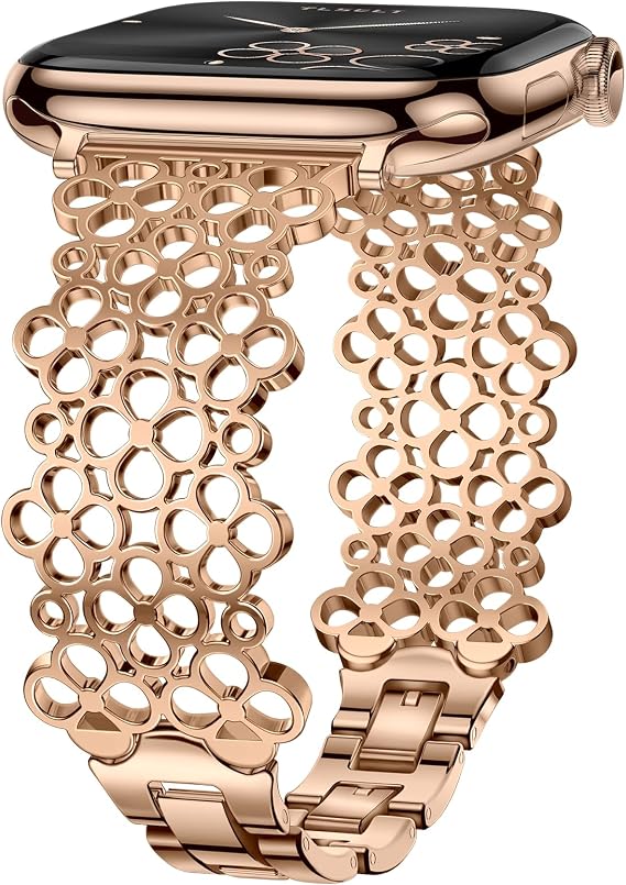 Metal Bracelet Compatible with Apple Watch Band for Women 38-49mm