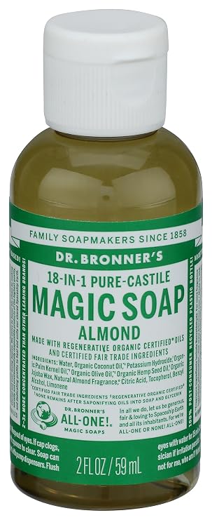 Dr. Bronner's Organic Pure Castile Liquid Soap Almond -- 2 fl oz