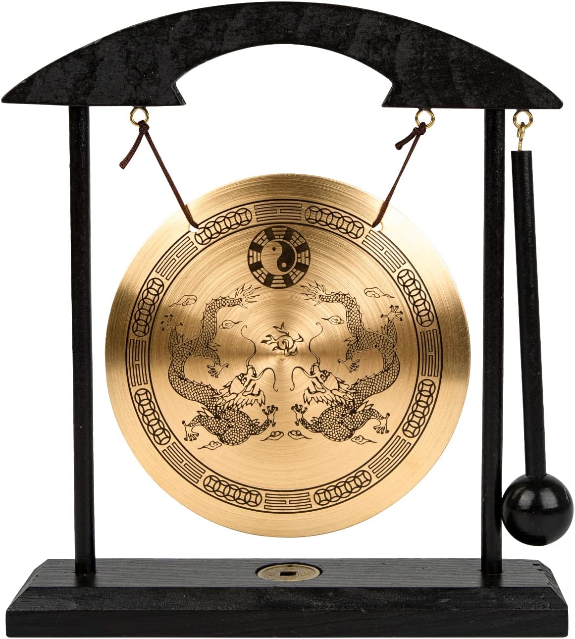 Mose Cafolo Asian Home Feng Shui Gong Zen Art Brass Feng Shui Desktop Gong
