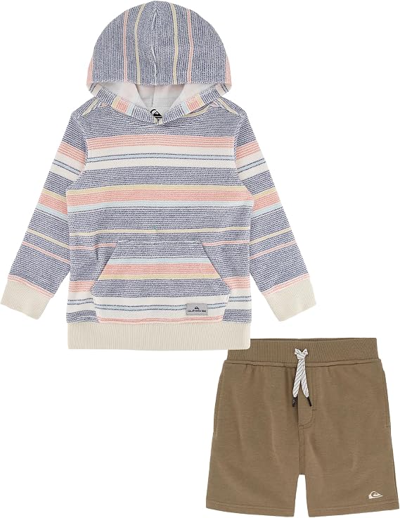 Quiksilver baby-boys 2-Piece Hoodie Sweatshirt and Shorts Set