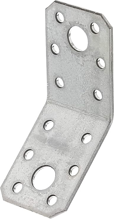 Alberts 848347 Angle Bracket | 135° Angled | sendzimir galvanised | 50 x 50 x 35 mm | Set of 50