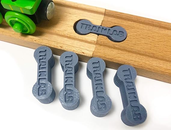 TrainLab Dog Bone Train Track Adapter Connectors (5pcs) (Gray)