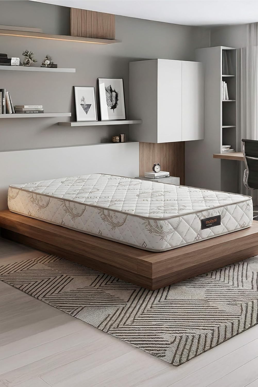 Mobyat Full Ortopedik Natural Süper Bambu Yatak (150 x 200)