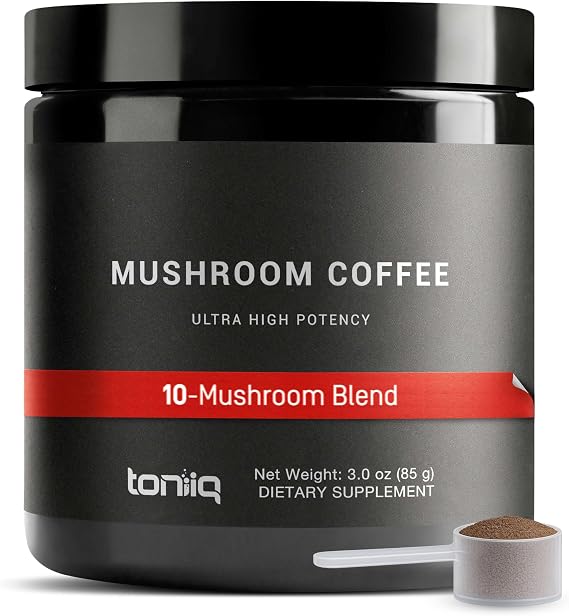 Mushroom Coffee Functional Coffee with 10-Mushroom Full-Spectrum Blend