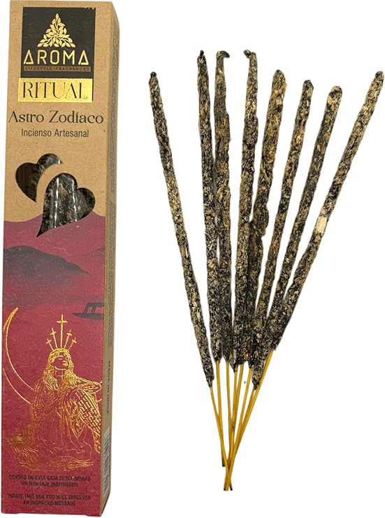 Incense Astro Zodiac Aroma Artisan Incense Box of 20 g with Inspirational Message HOSTENATURA