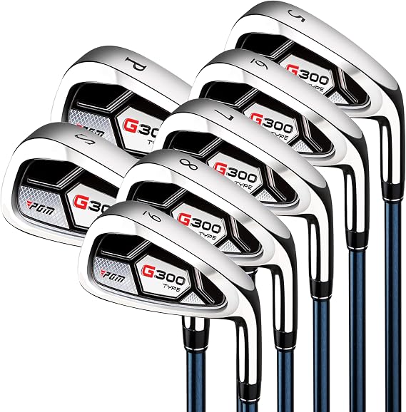 PGM Mens Golf Iron Set for Right Handed with Forgiving Design