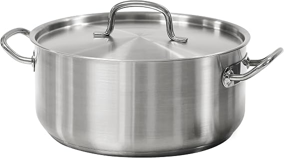 Tramontina Pro-Line Stainless Steel 9-Quart Dutch Oven Pot with Lid | NSF-Certified