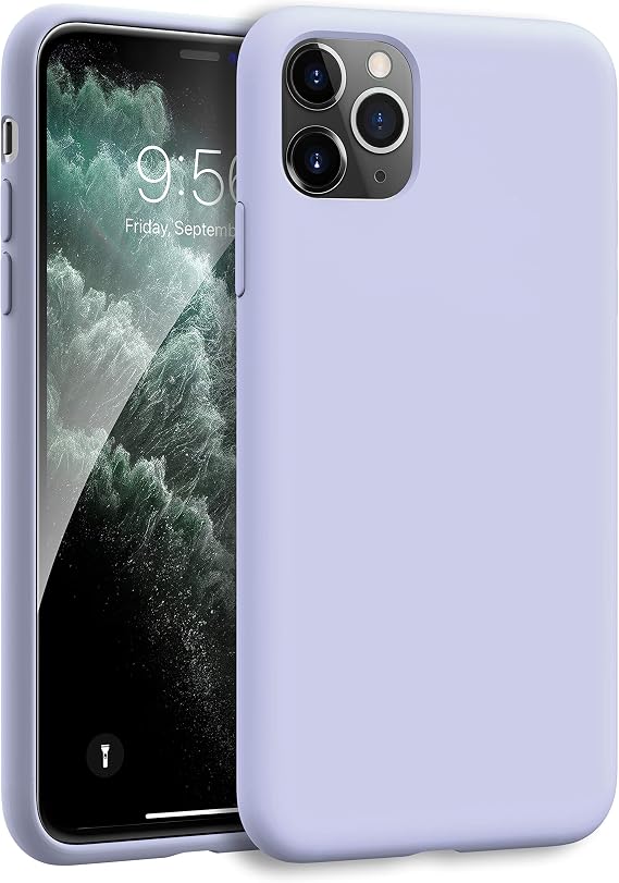 MXX for iPhone 11 pro Max Case, Soft Silicone Case with Scratch Resistant - Full Camera Protection Anti-Scratch Microfiber Lining Full-Body Protective 11 pro Max Phone Case 6.5"- Lilac Purple