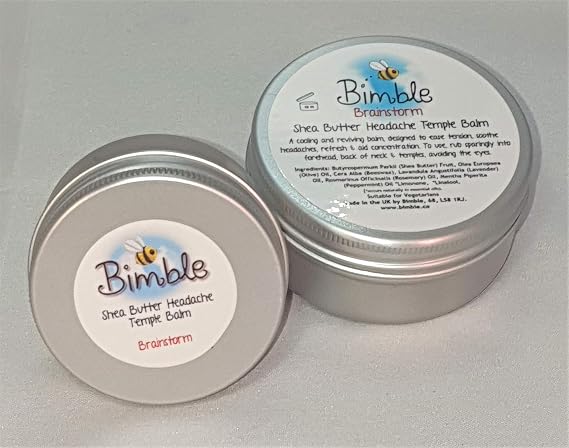 Bimble Natural Aromatherapy Brainstorm Headache Relief Temple Balm (30ml)
