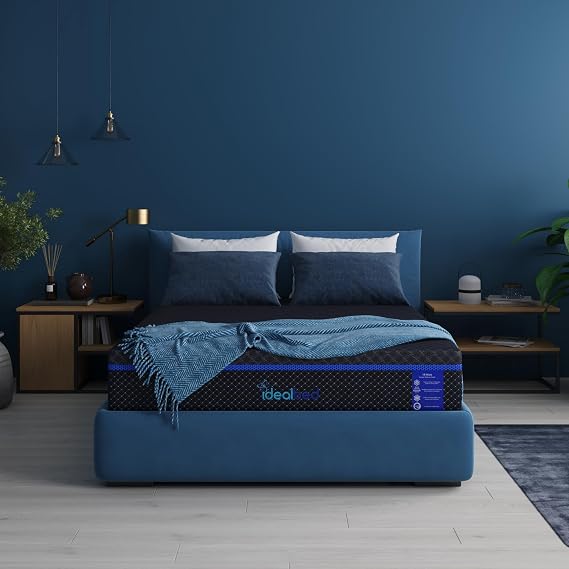 iDealBed G4 Nova Luxury Memory Foam Mattress, Back Aligning Support, Floating Pressure Relief Technology, Cooling Temperature Regulation Tech, Motion Isolation (Medium Soft, Split King)