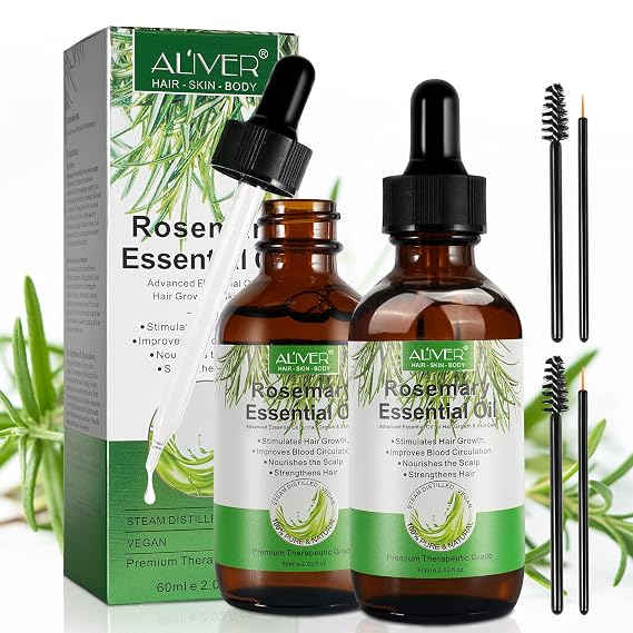 Rosemary Oil, Rosemary Essential Oil,Natural(2 Pack)