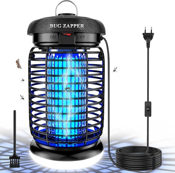 Insect Killer Electric 4200 V 3M Cable 15 W UV Mosquito Lamp