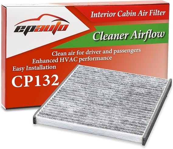 EPAuto CP132 (CF10132) Cabin Air Filter Replacement for Toyota and Lexus | Toyota Camry, Sienna, Avalon, Solara; Lexus RX350, GX470, RX330, RX400h, ES300, ES330 - Fits Select Models 2000-2010