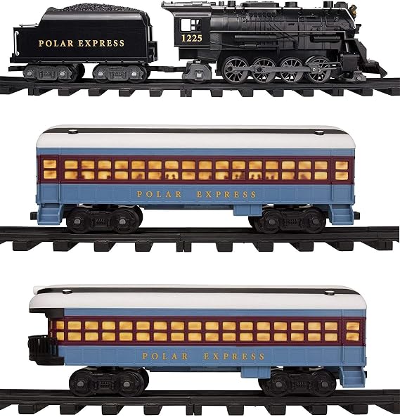 Lionel Polar Express Train Set with Bonus Santas Bell Fun, Interactive, Ready to Play Holiday Model Train Set with Working Headlight, Whistle & Bell