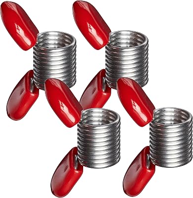 Soft Flex Bead Stoppers - Pack of Four with Red Handles - Bead Stopper for Jewelry Making
