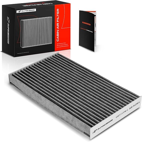 A-Premium Cabin Air Filter with Activated Carbon Compatible with Nissan Cube (2009-2014), Juke (2011-2017), Sentra (2013-2019), LEAF (2011-2023), Replace# 272773DF0A