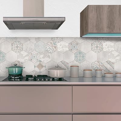 CREARREDA 67139 Kitchen Sticker Splash Guards, Vinyl