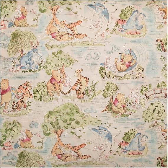Hobby Lobby Winnie The Pooh Toile Cotton Fabric, 43-45" Wide, 1 Yard
