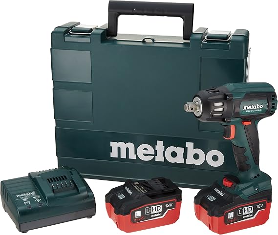 Metabo 18V Brushless 1/2" Sq.Impact Wrench 5.5Ah Kit, Model:US602205550