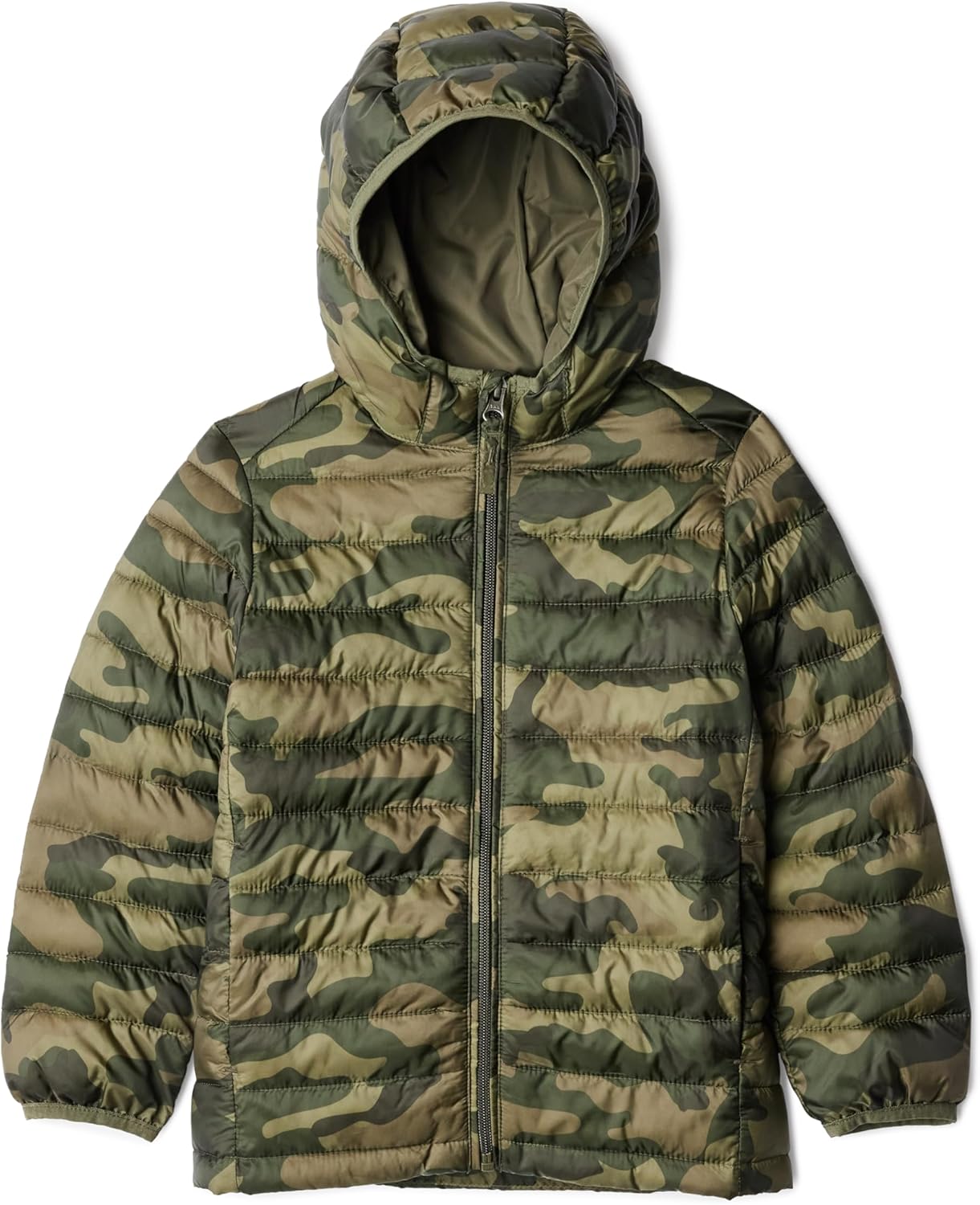 Amazon Essentials Boy's Lightweight Water-Resistant Packable Hooded Puffer Jacket