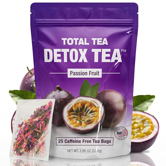 Total Tea Slimming Detox Caffeine Free Natural Passion Fruit Tea