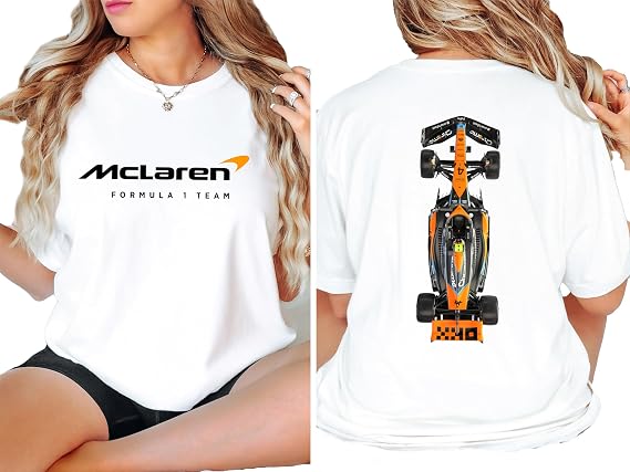 Mc.Laren Formula Shirt, F1 Fans Automotive Sportswear, Grand Prix Motorsport Apparel, Formula One Merchandise, F1 Shirts for Men and Women Colorful